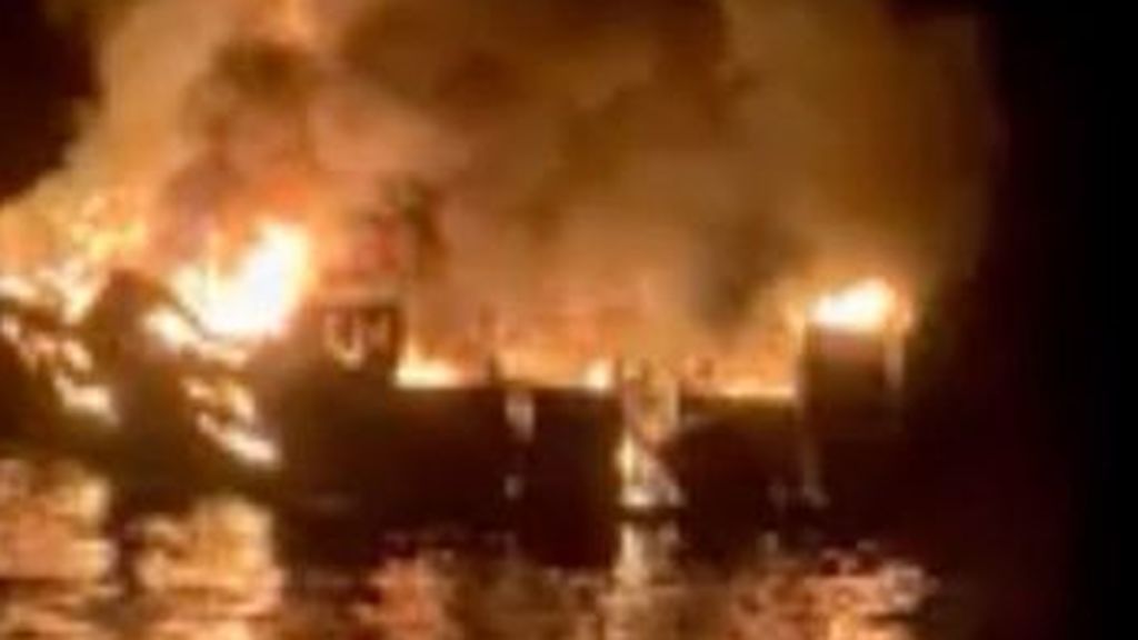 Los impactantes audios de la llamada de auxilio del barco incendiado en California