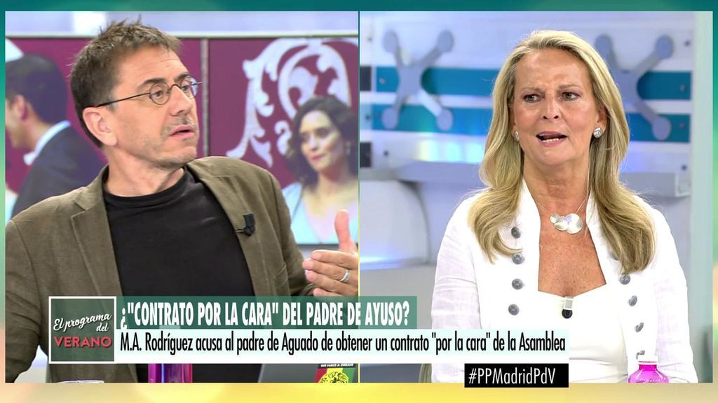 Fuerte enfentamiento entre Monedero e Isabel San Sebastíán: "Tú admiras el franquismo"