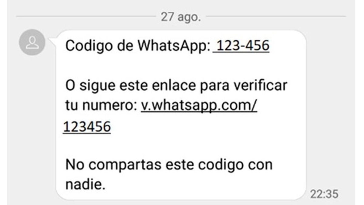Saludos de Whatsapp,  el nuevo timo que pide verificar tu cuenta por SMS
