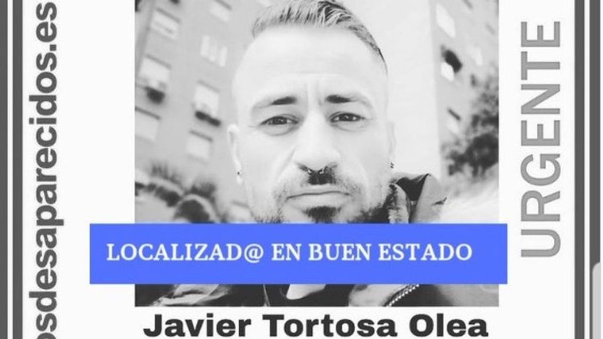 Localizan en buen estado a Javier Tortosa, de 37 años, desaparecido desde hace casi dos meses en Alcalá