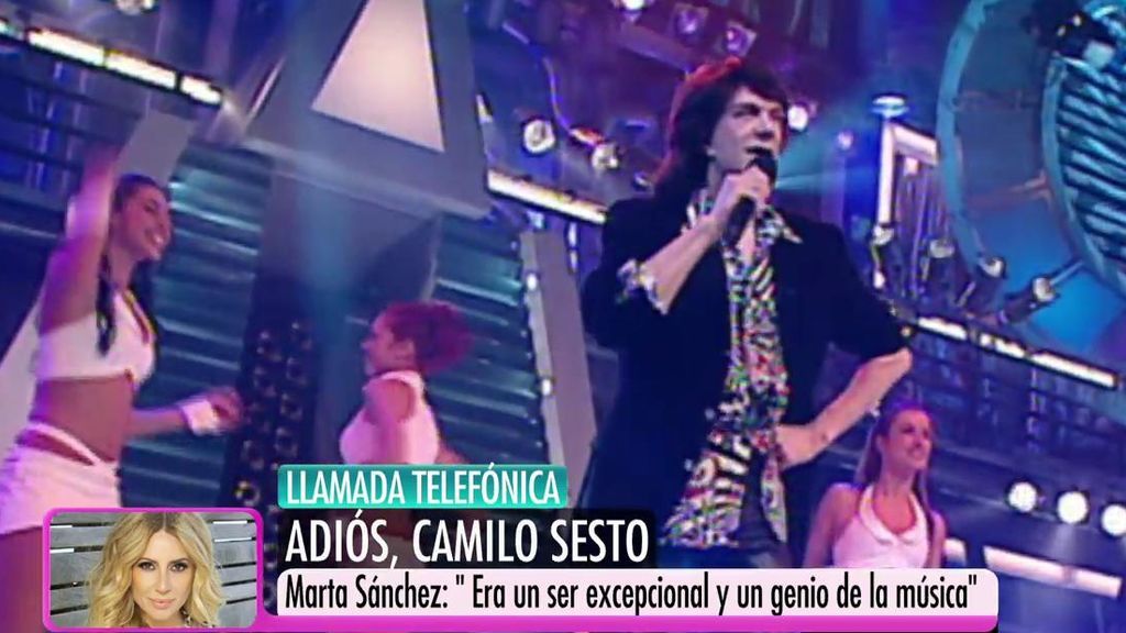 Marta Sánchez, triste por la muerte de Camilo Sesto