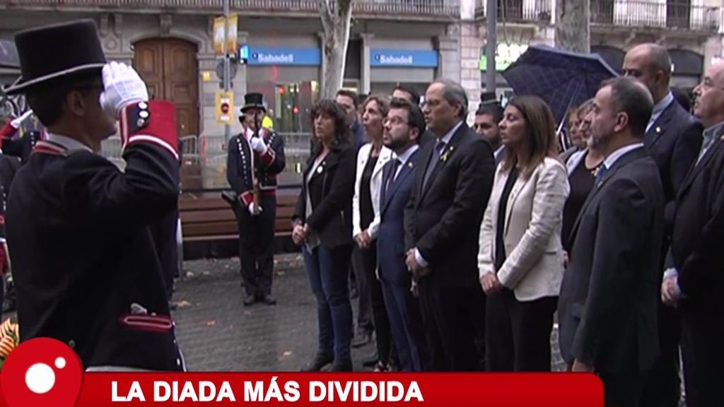 Los Mossos han identificado a las tres personas que han puesto el himno de España durante la ofrenda floral a Casanova