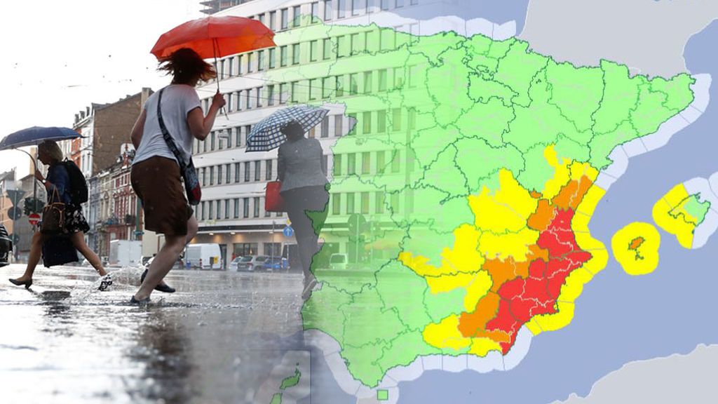 Lo más complicado de la DANA, el jueves y viernes: aviso rojo en Valencia, Alicante, Murcia y Almería