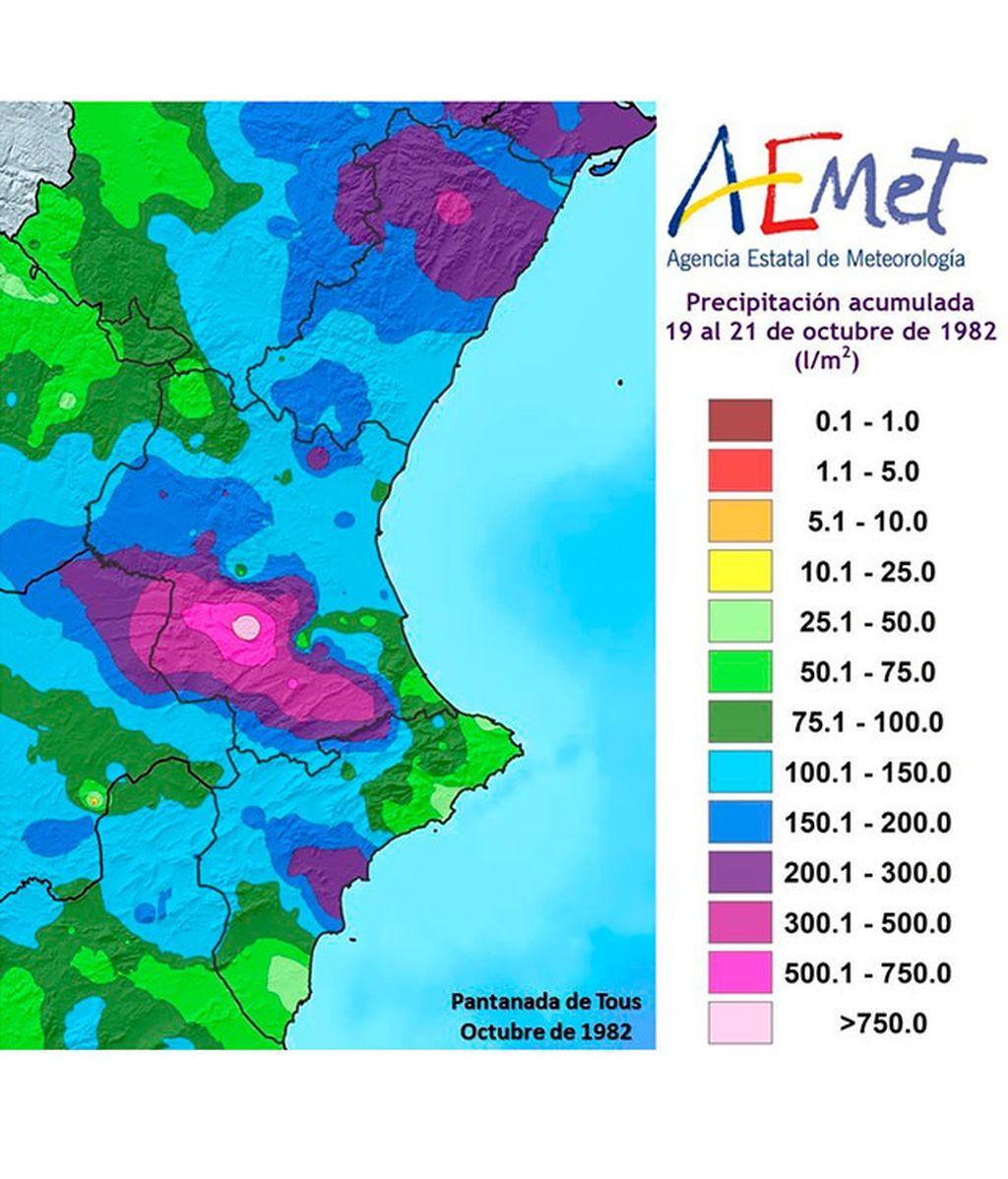 Mapa precipitaciones AEMET
