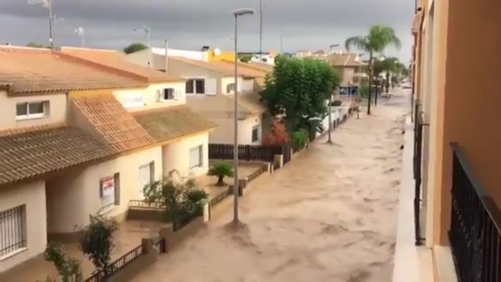 Los Alcázares, inundado