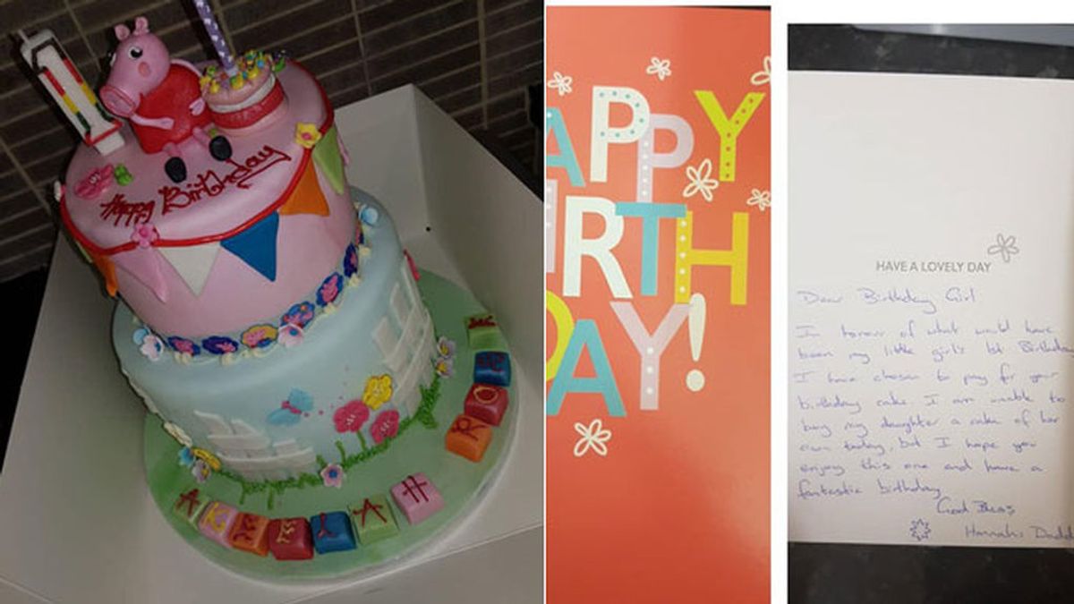 Un desconocido paga la tarta de cumpleaños una niña en memoria de su hija fallecida