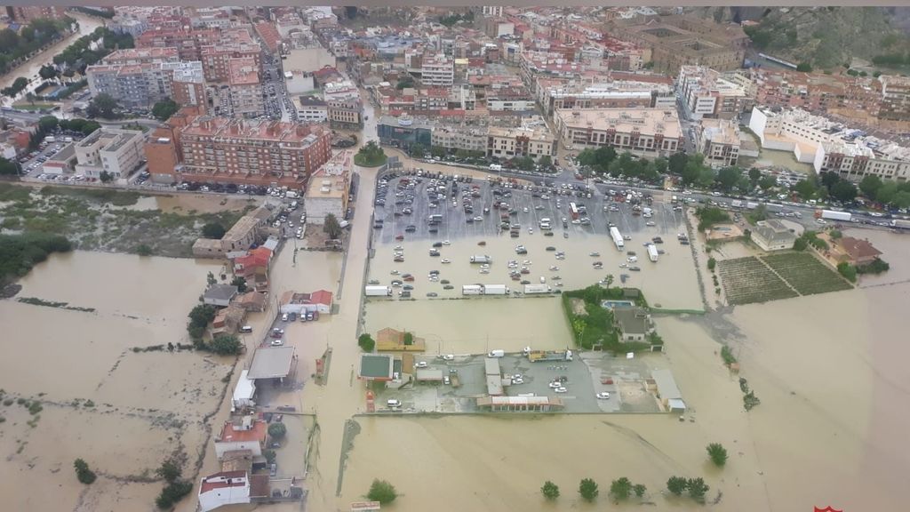 Inundaciones en Orihuela durante el temporal