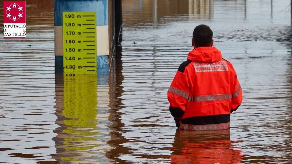 Inundación en Nules durante el temporal