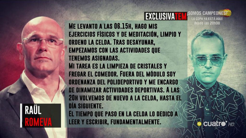 Raül Romeva: "La cárcel merece la pena si es por defender algo en lo que crees firmemente"
