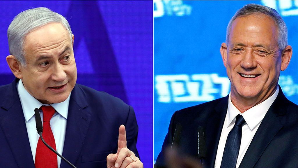 Elecciones en Israel: ajustada batalla entre Netanyahu y Gantz Elecciones en Israel: ajustada batalla entre Netanyahu y Gantz