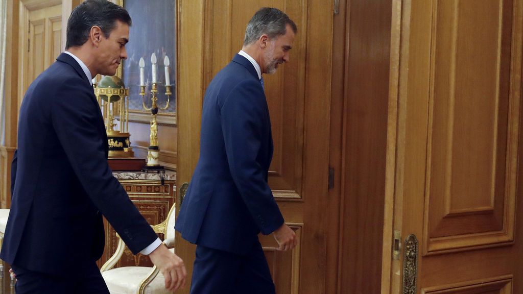 Pedro Sánchez y el rey Felipe VI