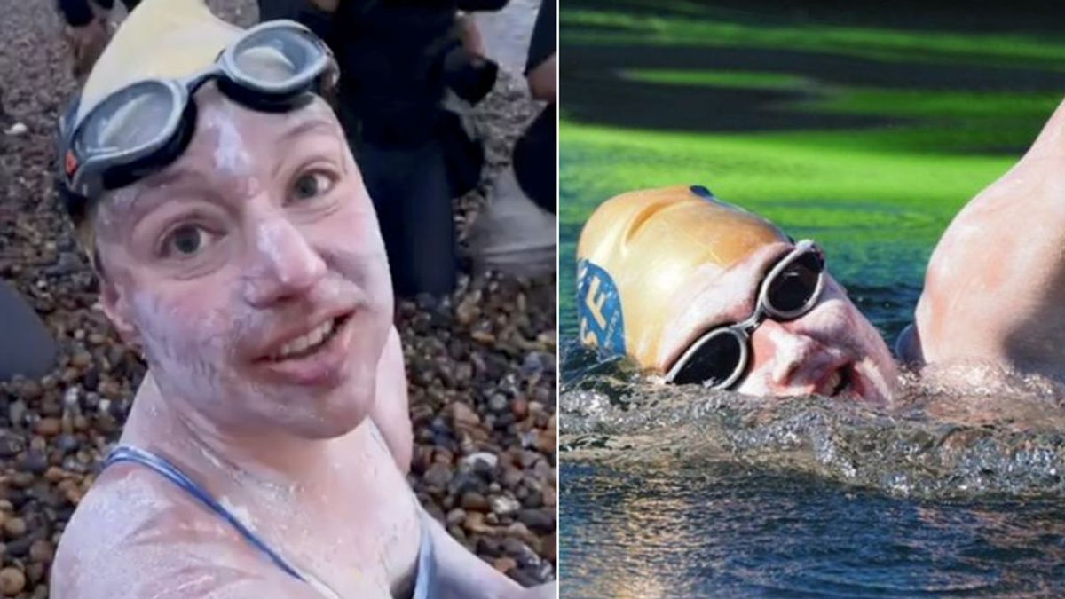 El increíble ejemplo de superación de la nadadora Sarah Thomas: tras superar un cáncer cruza el Canal de la Mancha 4 veces sin parar