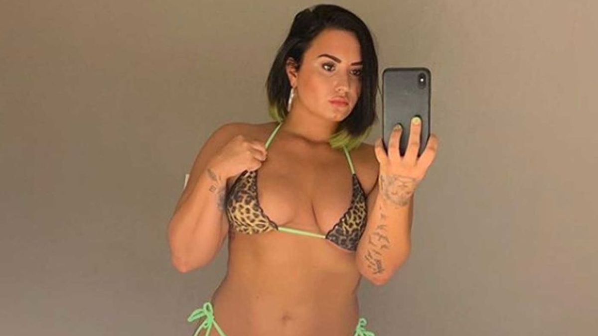 Alegato de demi Lovato en favor de las curvas en Instagram