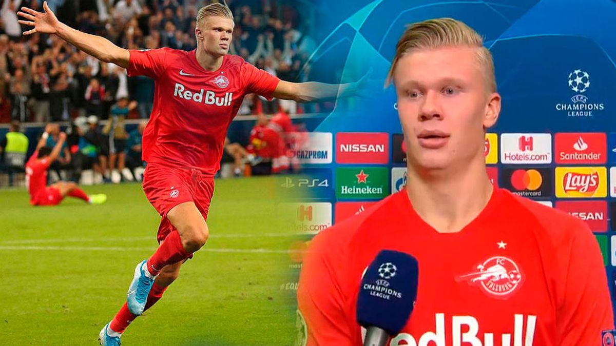 La entrevista más surrealista de Erling Haland tras anotar un hat-trick en 45 minutos en su debut en Champions La entrevista más surrealista de Erling Haland tras anotar un hat-trick en 45 minutos en su debut en Champions