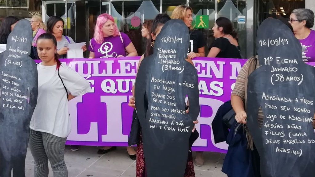 Concentración contra la violencia machista en A Coruña