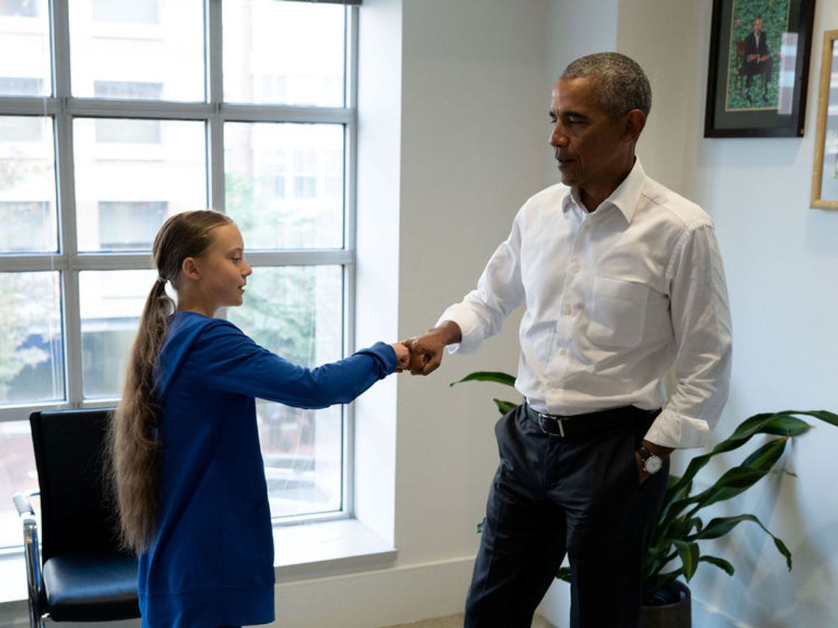 Greta Thunberg y Barack Obama, juntos por el clima: "Somos un equipo"