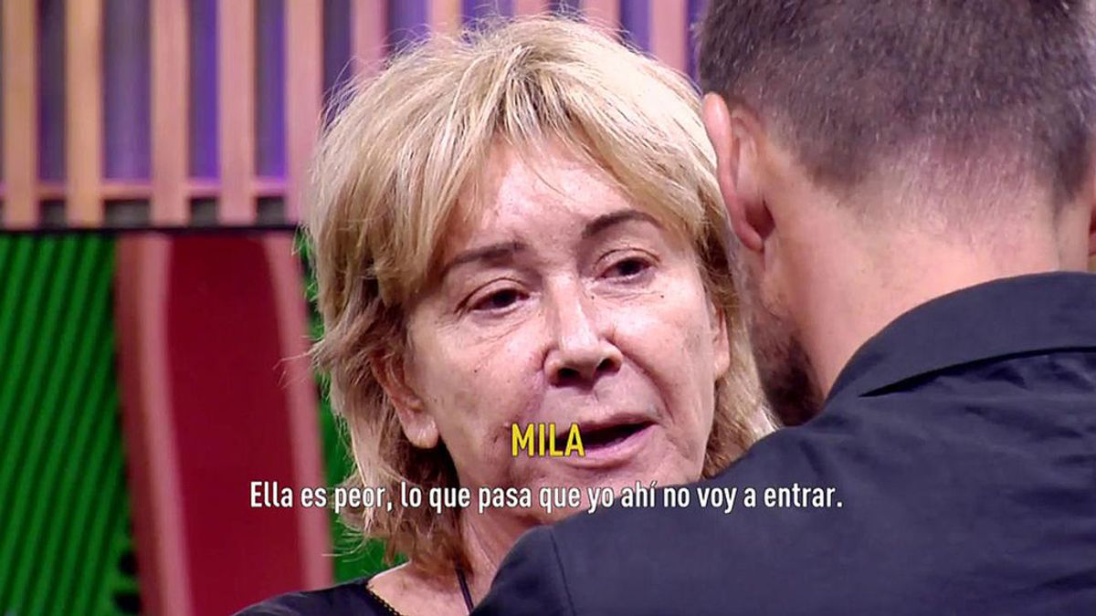 Mila Ximénez carga contra Adara tras la salvación de Hugo: "Ella es peor pero yo no voy a entrar"