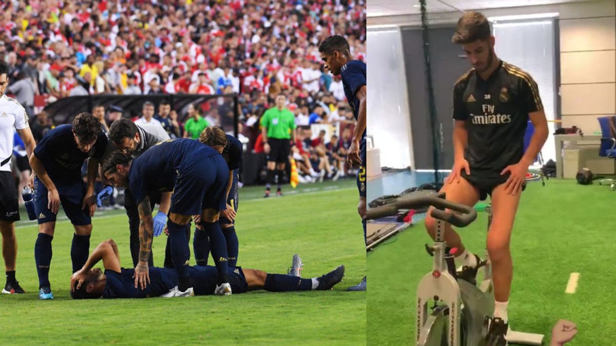 La pierna de Marco Asensio, irreconocible tras su lesión de rodilla La pierna de Marco Asensio, irreconocible tras su lesión de rodilla