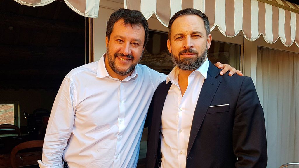 Salvini y Abascal se retratan juntos Salvini y Abascal se retratan juntos