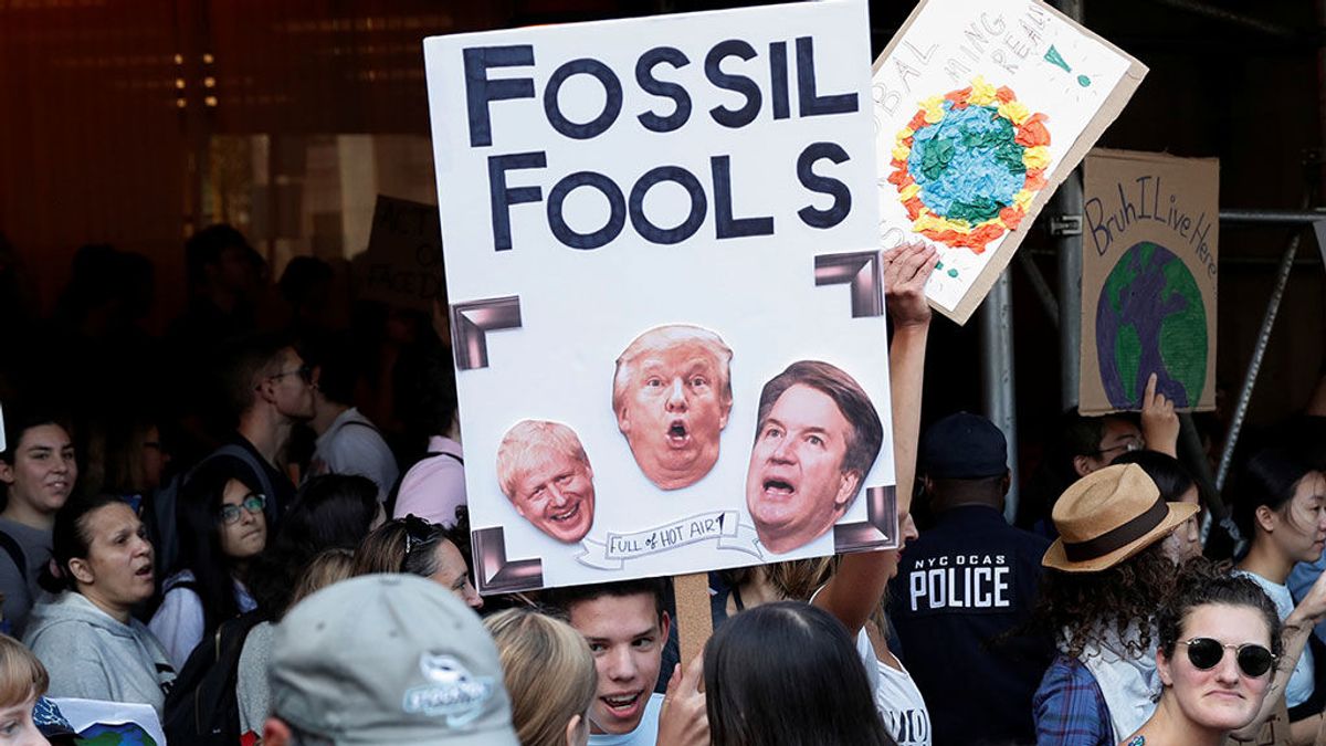 Cientos de miles de jóvenes se manifiestan por todo el mundo en contra del cambio climático Cientos de miles de jóvenes se manifiestan por todo el mundo en contra del cambio climático