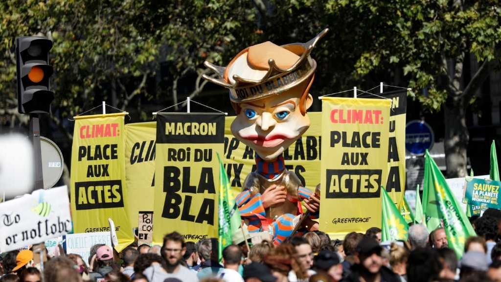 Manifestación contra el cambio climático en París