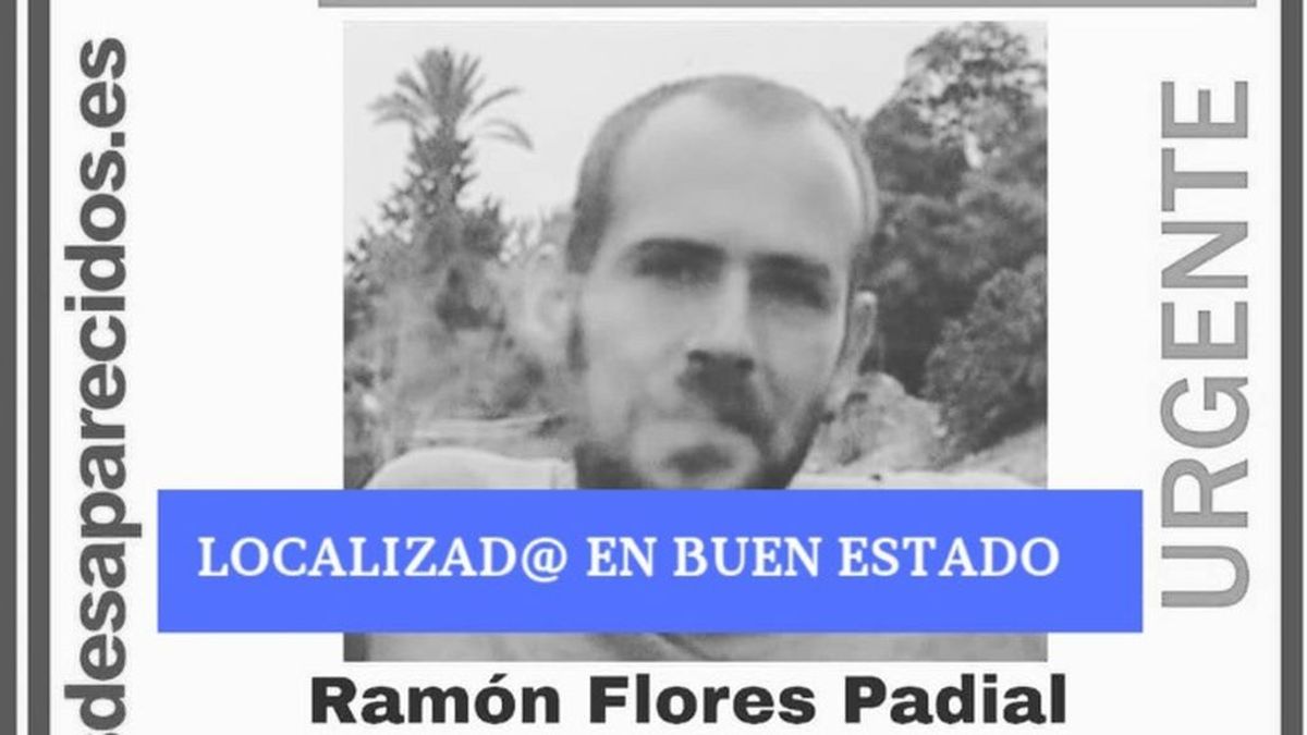 Localizan en buen estado a Ramón Flores, de 31 años, desaparecido desde el pasado día 11 en Málaga
