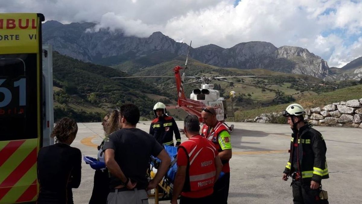 Evacuado en helicóptero un niño de tres años al sufrir una caída en la estación del Teleférico de Fuente Dé