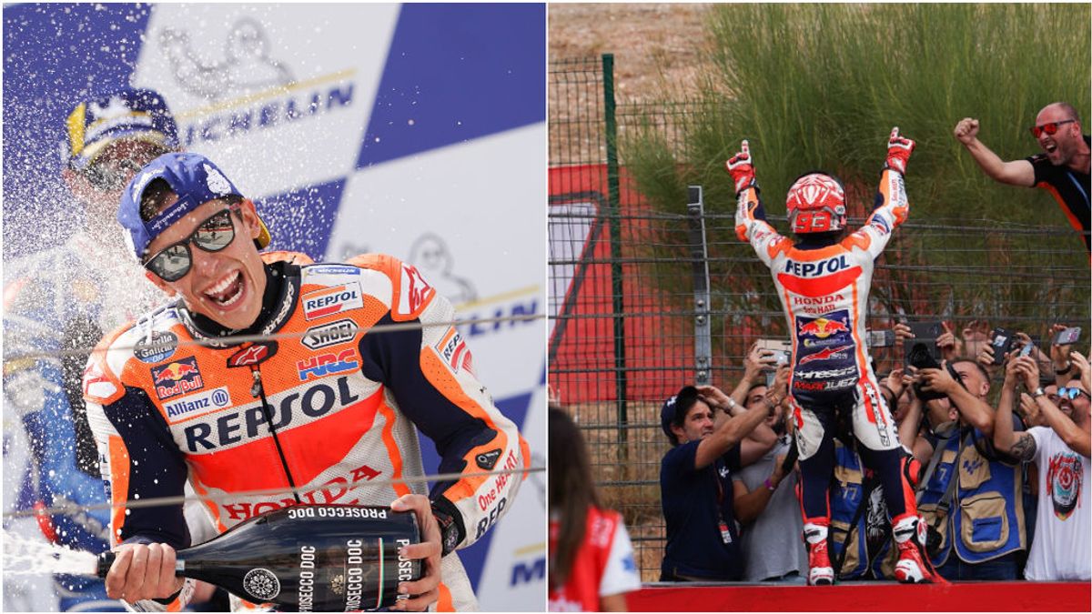 Victoria y espectáculo el de Marc Márquez en el Gran Premio de Aragón