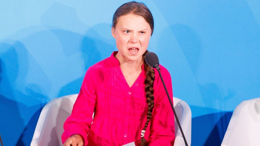 Greta Thunberg  en la Cumbre del Cambio Climático de la ONU