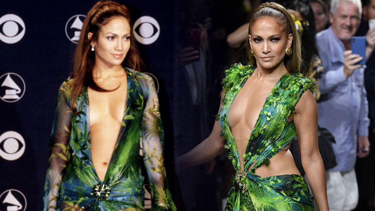 No era solo un vestido: cómo Jennifer Lopez cambió internet con su Versace tropical