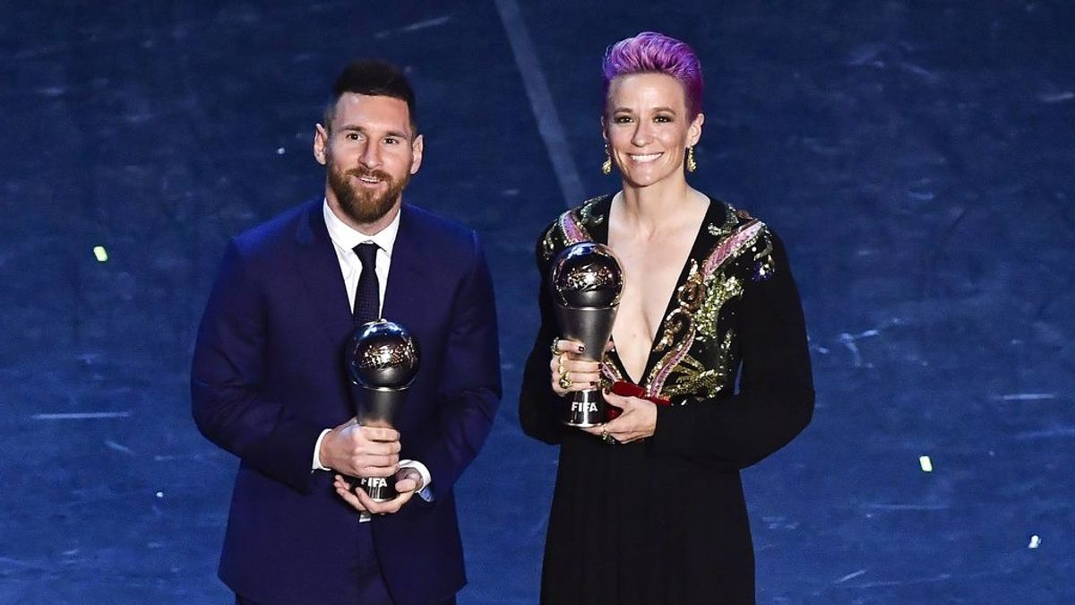 "Messinoe funciona", Megan Rapinoe presume de conexión con Leo Messi tras la gala del 'The Best' "Messinoe funciona", Megan Rapinoe presume de conexión con Leo Messi tras la gala del 'The Best'