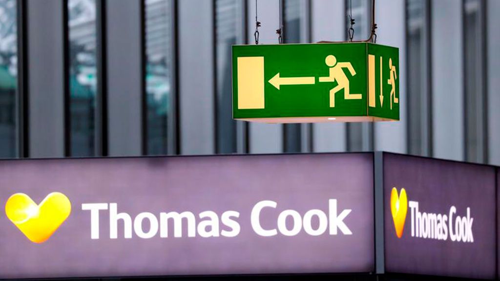 Thomas Cook en el aeropuerto de Fráncfort