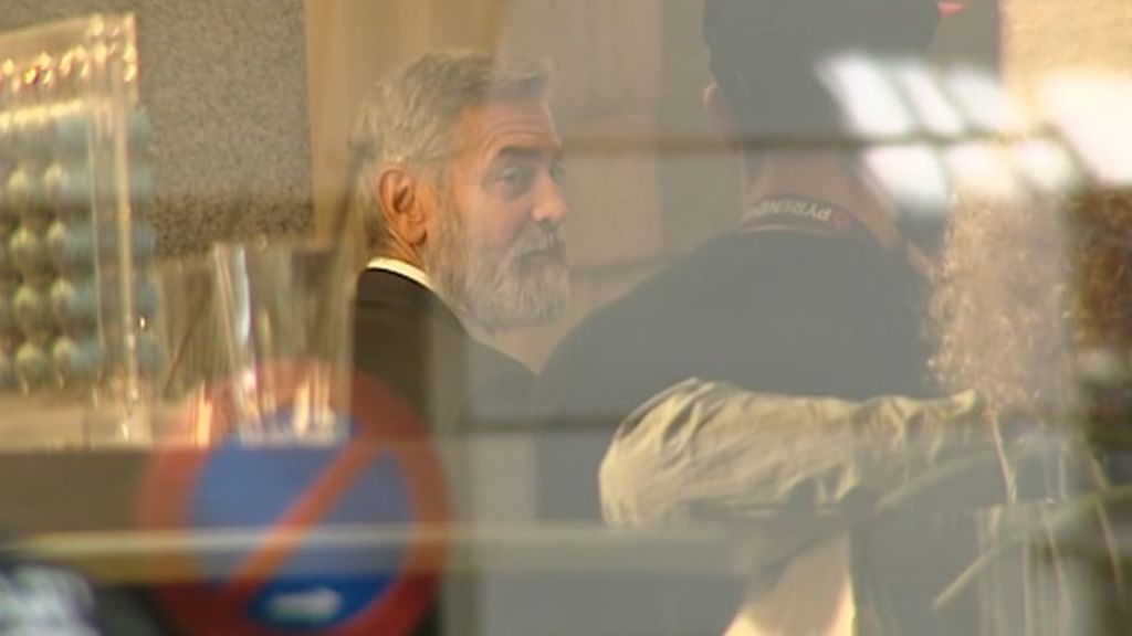 George Clooney colapsa el centro de Madrid durante la grabación de su nuevo anuncio