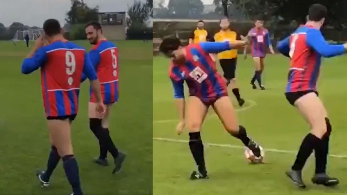 El utillero estaba en un atasco, no pudo traer los pantalones y los futbolistas jugaron en ropa interior El utillero estaba en un atasco, no pudo traer los pantalones y los futbolistas jugaron en ropa interior