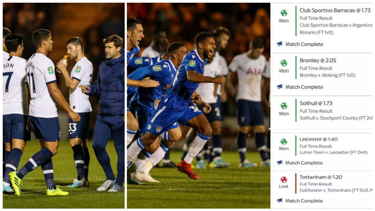 Un hombre pierde 15.000 euros tras la derrota del Tottenham ante un equipo de cuarta división Un hombre pierde 15.000 euros tras la derrota del Tottenham ante un equipo de cuarta división