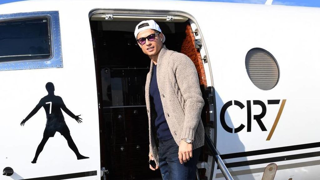 Cristiano Ronaldo alquila su jet privado en Madrid por un precio de 8.000€ la hora