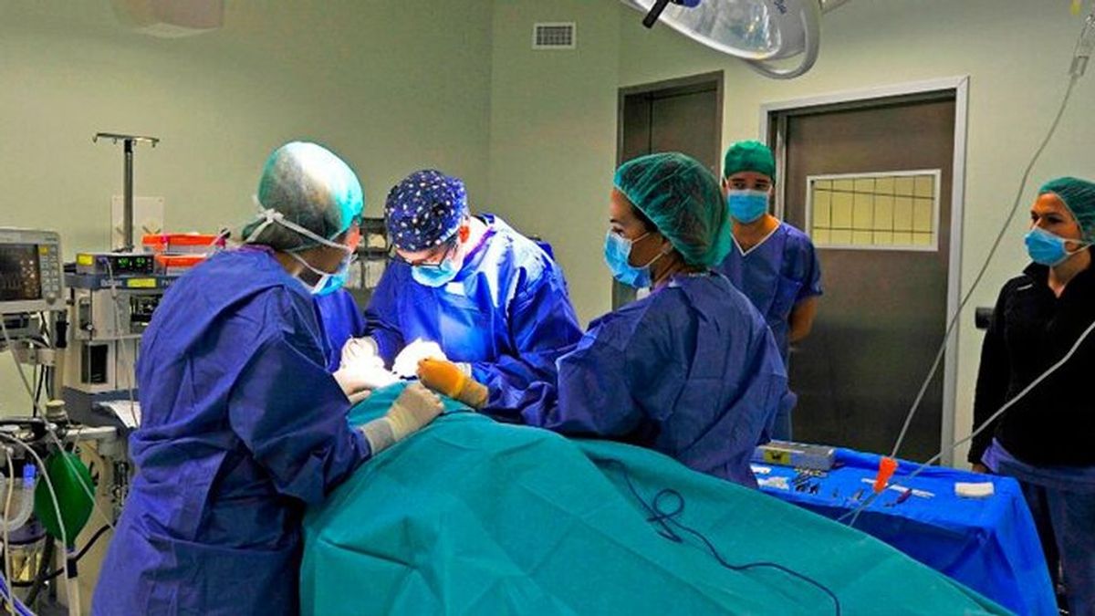 Cirujanos operando