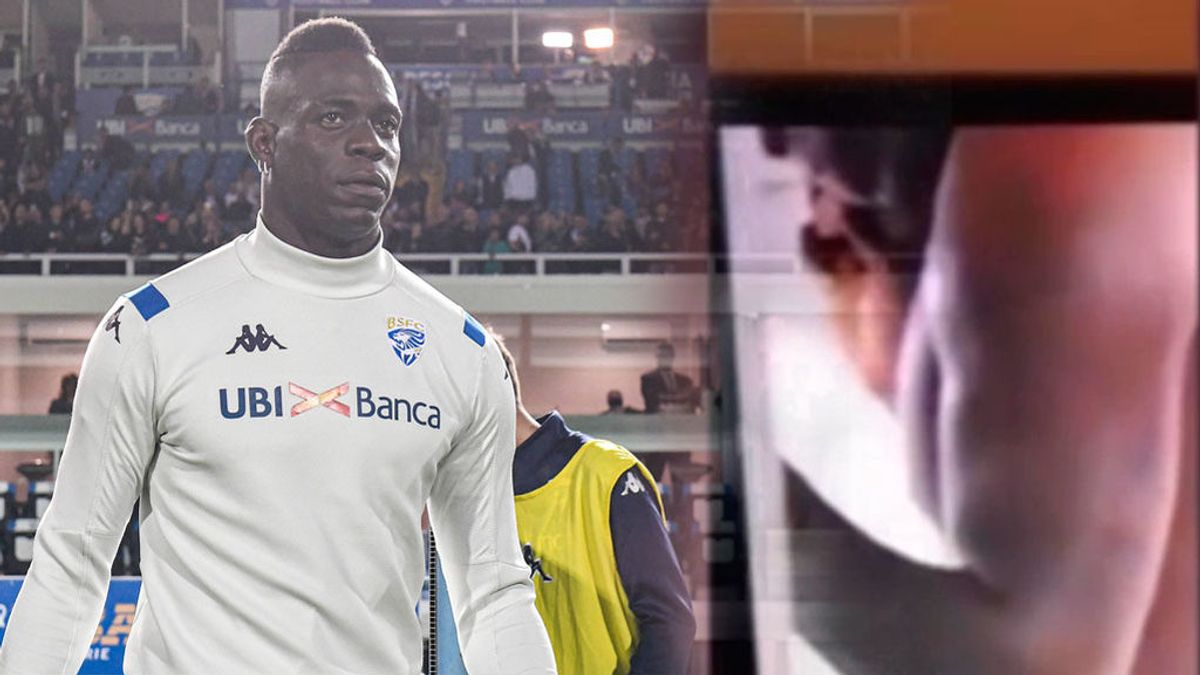 Mario Balotelli, 'pillado' fumando un cigarro en el vestuario antes de su partido ante la Juventus