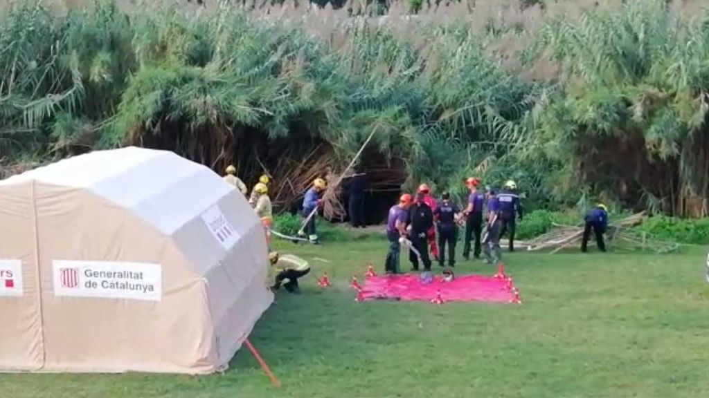 Cortan las cañas de la orilla del río Besos para buscar al bebé