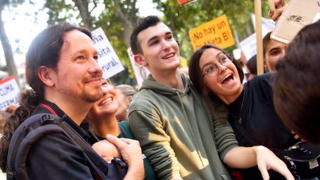 Los pequeños de Podemos se convierten en protagonistas de la lucha por el cambio climático