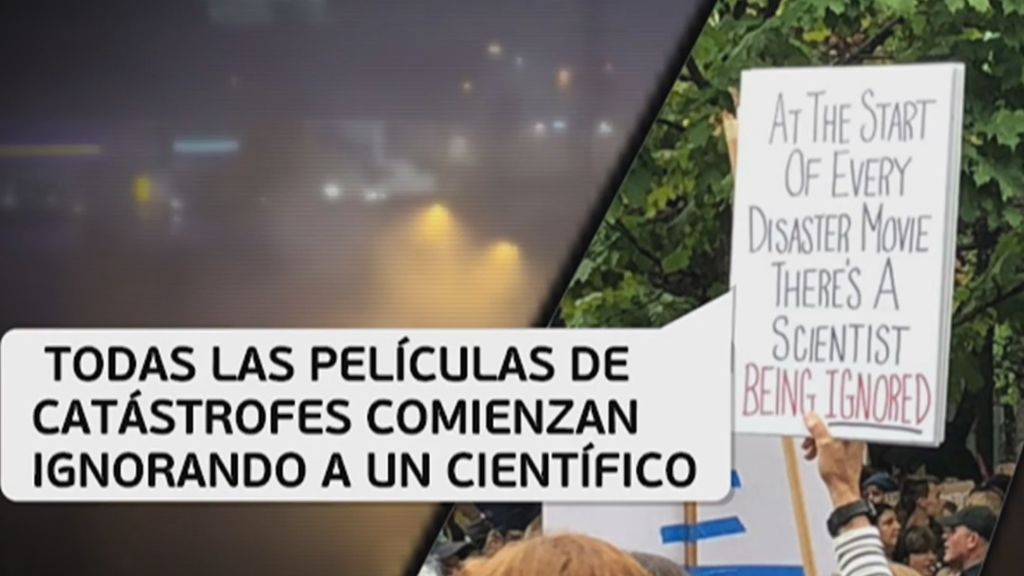 Pancartas contra el cambio climático