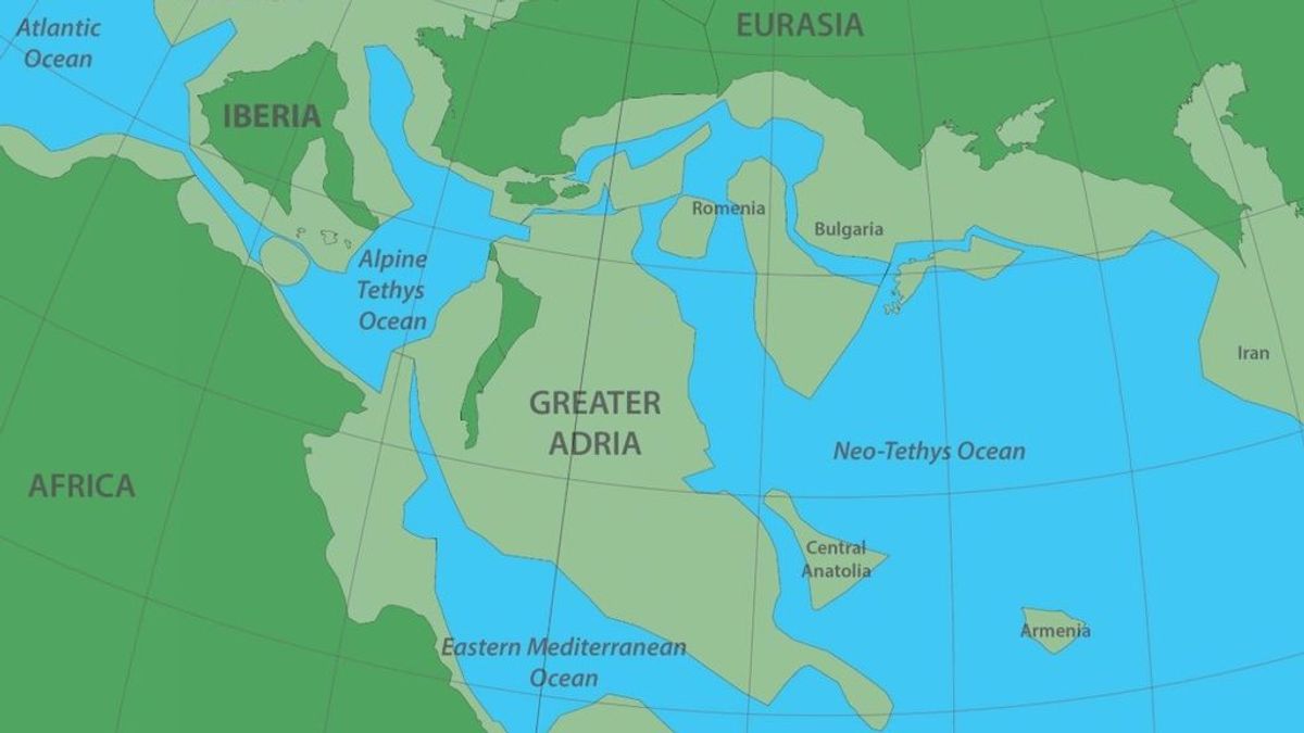 Gran Adria, el continente del tamaño de Groenlandia que se encuentra bajo Europa