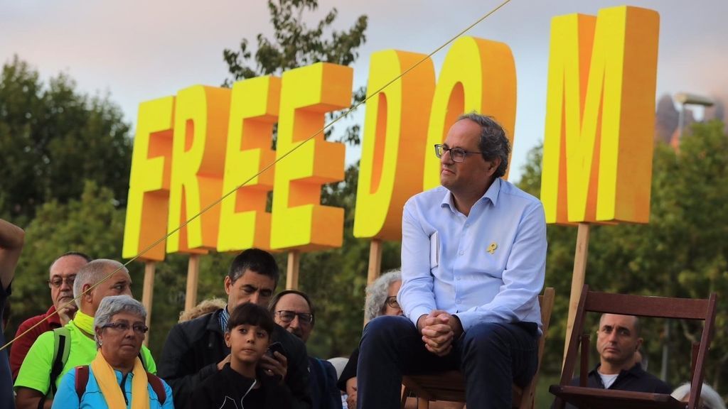 Torra, en el segundo aniversario del 1-O: “Un camino imparable hacia la república catalana” Torra, en el segundo aniversario del 1-O: “Un camino imparable hacia la república catalana”