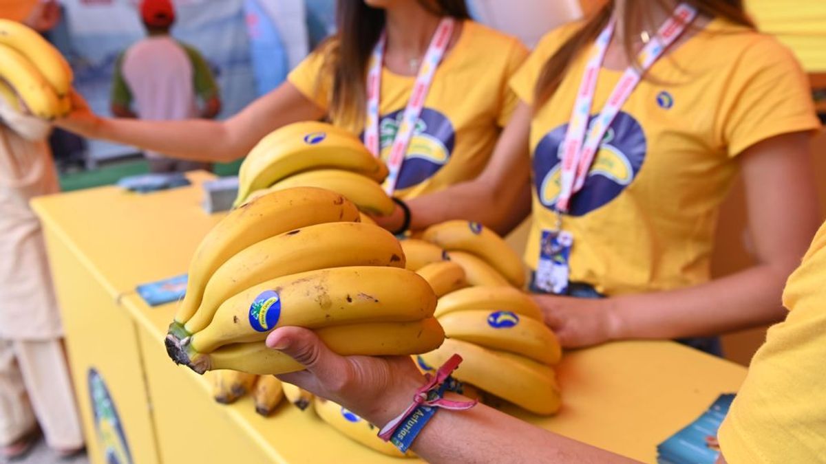 Plátanos de Canarias vendiéndose