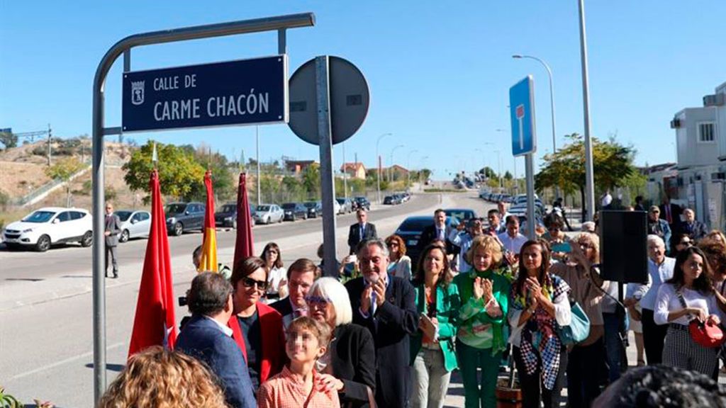 Carme Chacón ya tiene su calle en Madrid Carme Chacón ya tiene su calle en Madrid