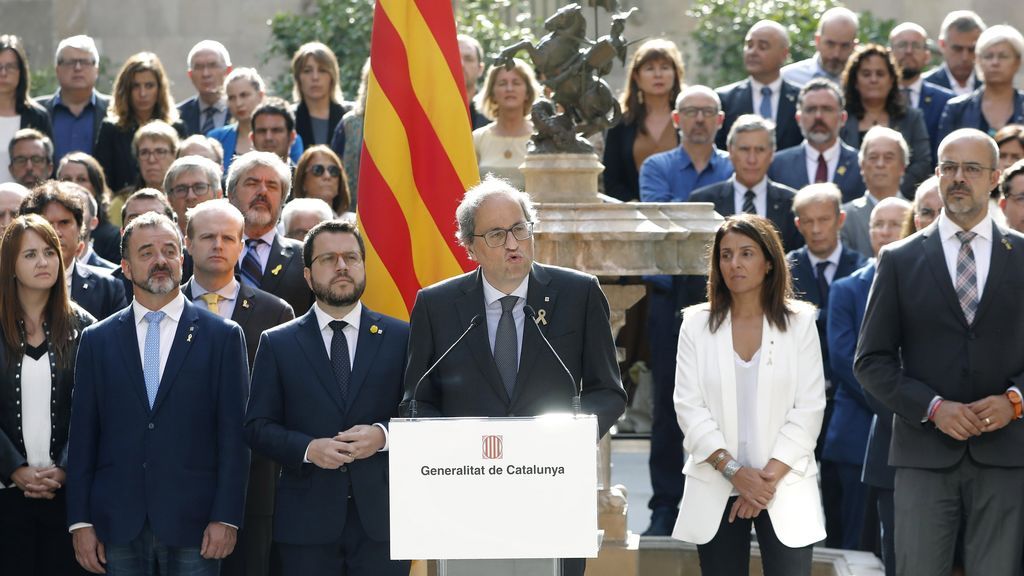 Declaración institucional el 1-O para "avanzar sin excusas hacia la República catalana"
