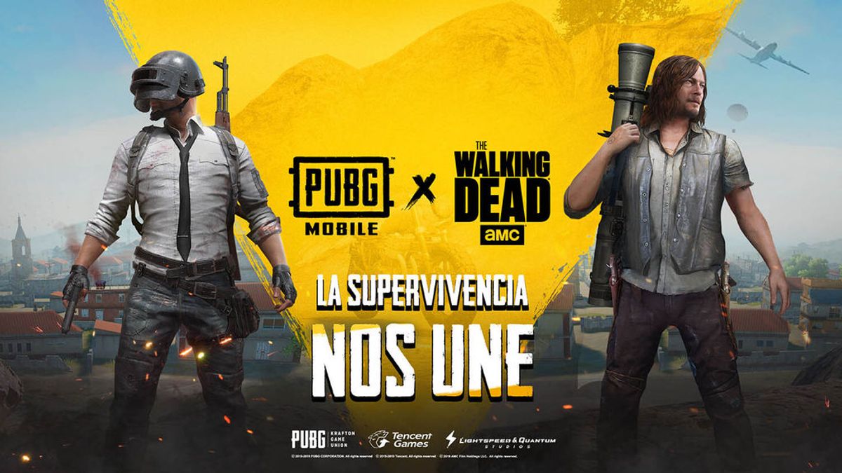 PUBG Mobile tendrá personajes de The Walking Dead