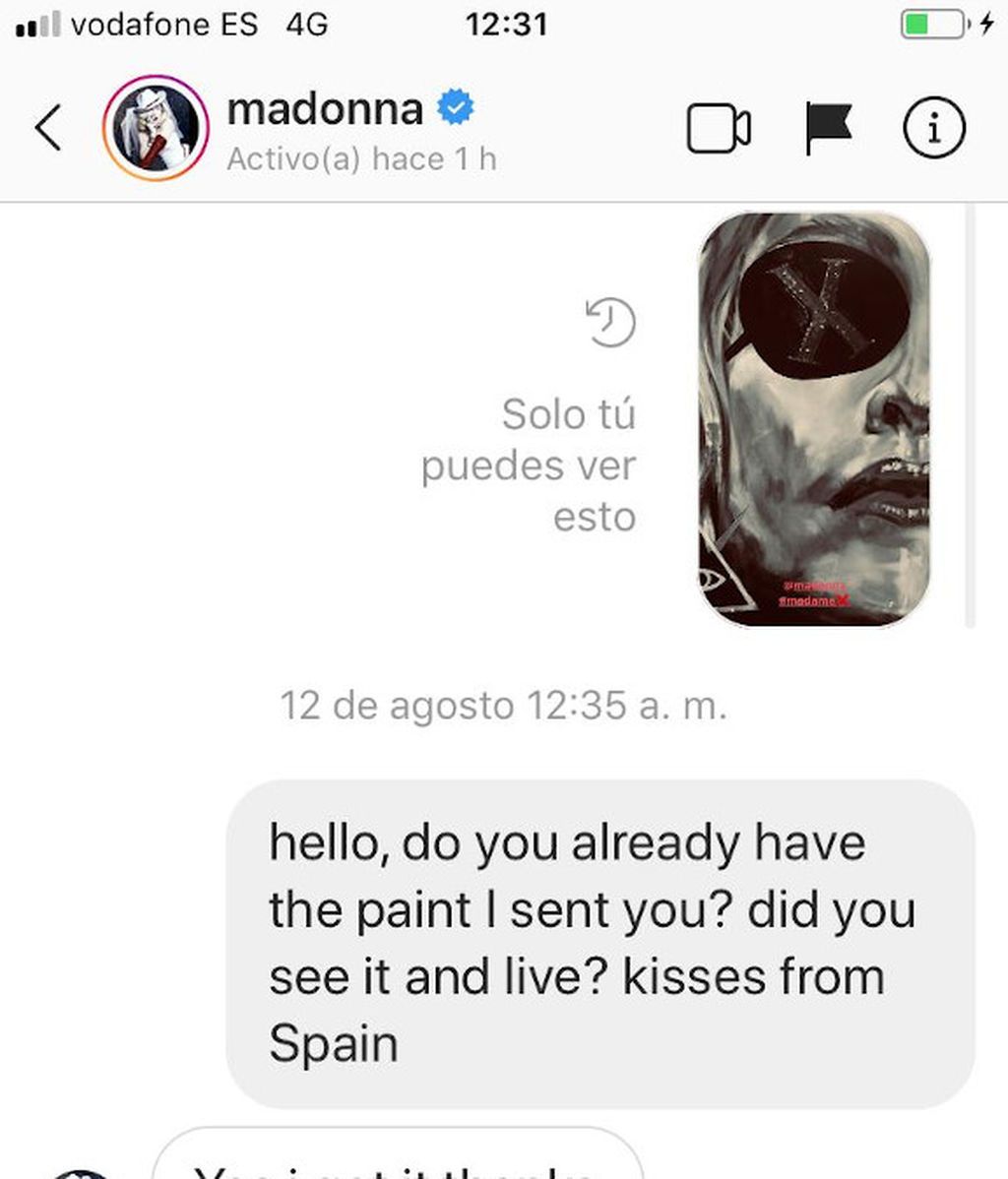 Mensaje Madonna