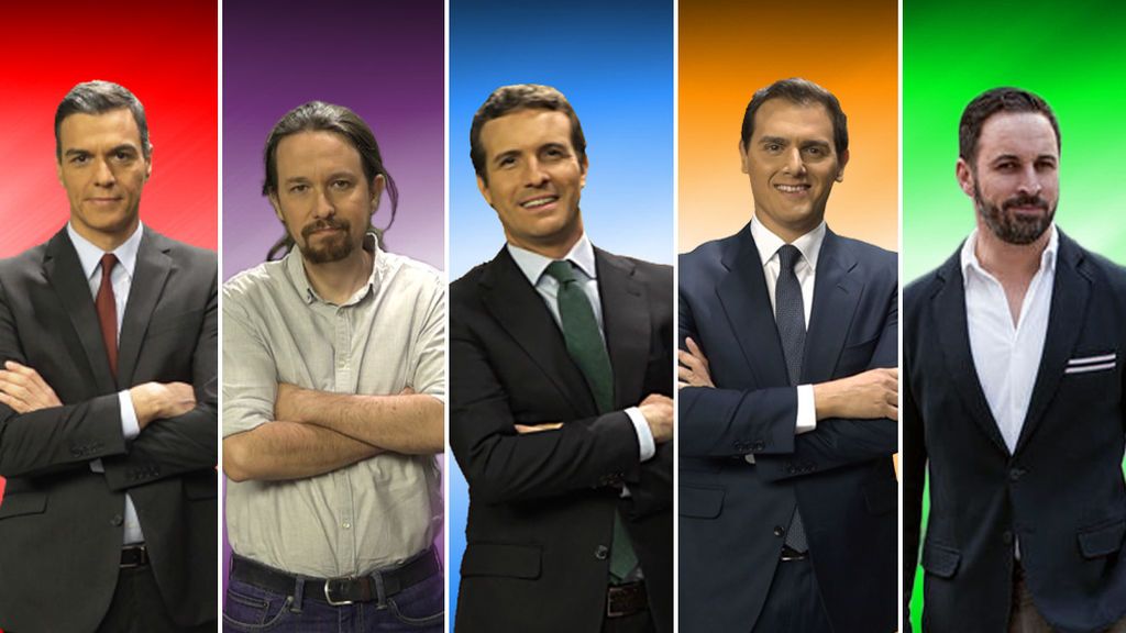 Los cinco participantes en el debate electoral de 10-N Los cinco participantes en el debate electoral de 10-N