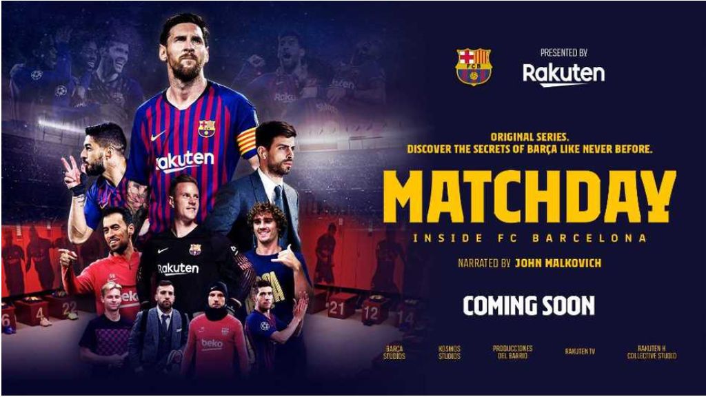 'MatchDay' es el nombre de la docuserie que estrenará el Barcelona en RakutenTV